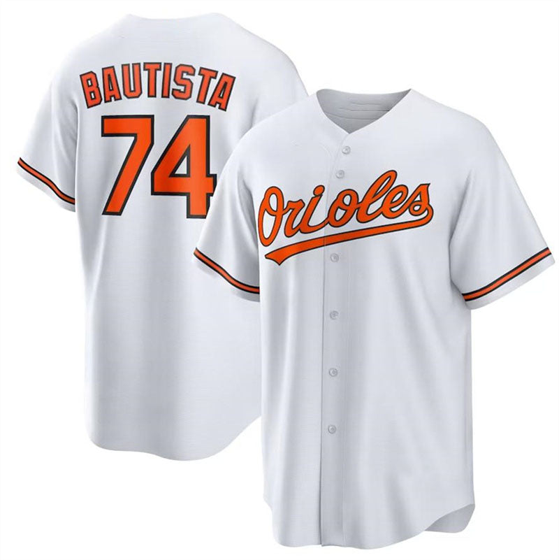 Baltimore Orioles #74 Felix Bautista White Authentic Player Jersey Baseball Jerseys baseball jersey product view 1