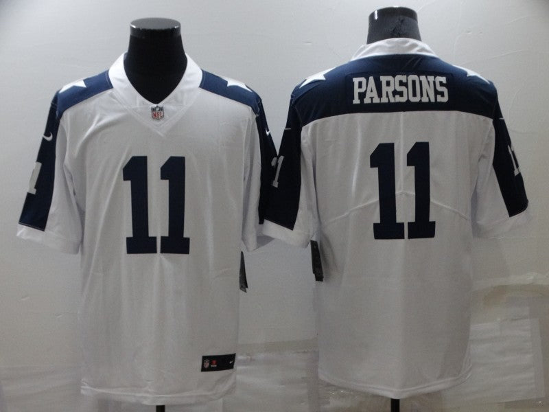 Men's Dallas Cowboys Micah Parsons #11 White Player Jersey1 football jersey product view 1