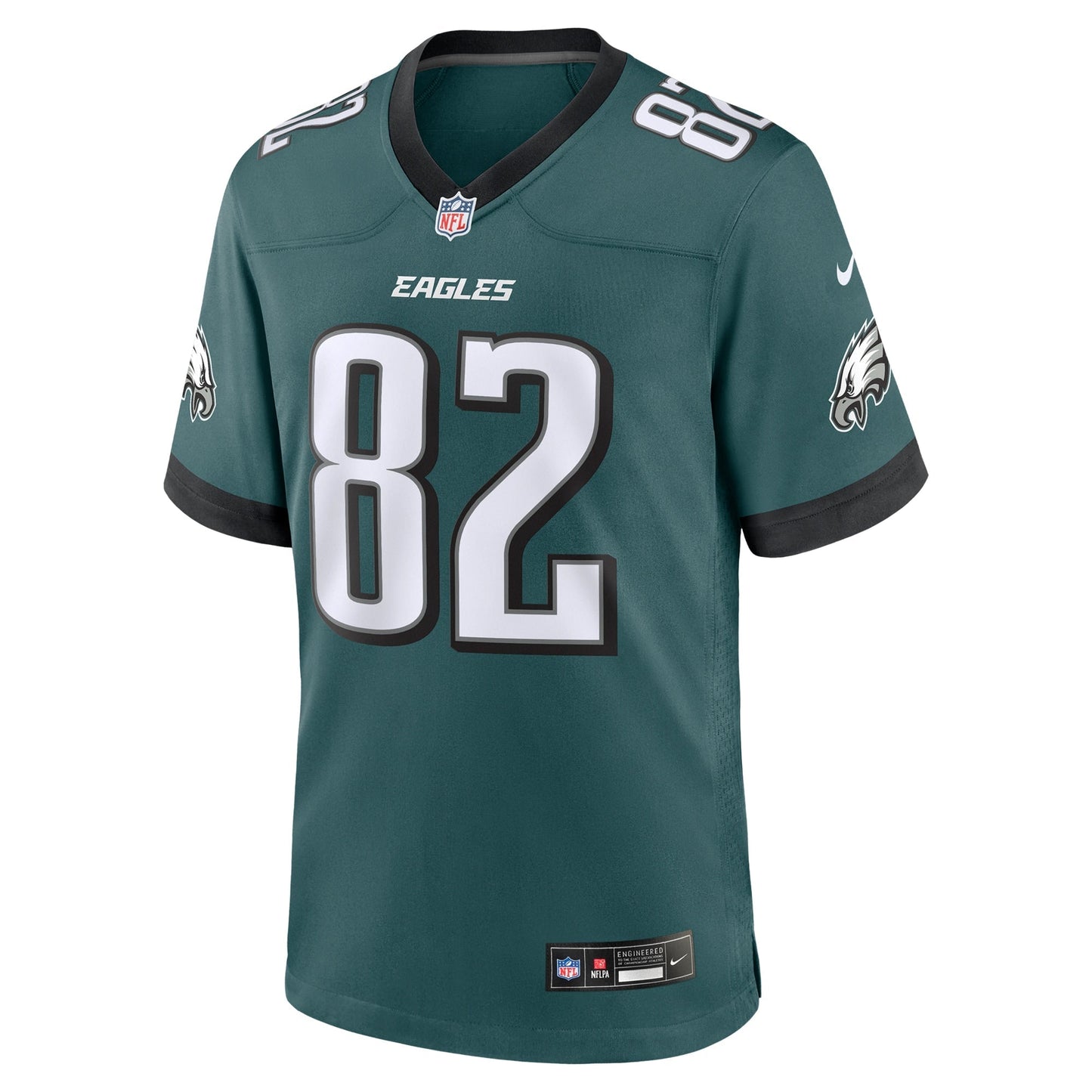 Ainias Smith Philadelphia Eagles Nike Team Game Jersey - Midnight Green football jersey product view 2