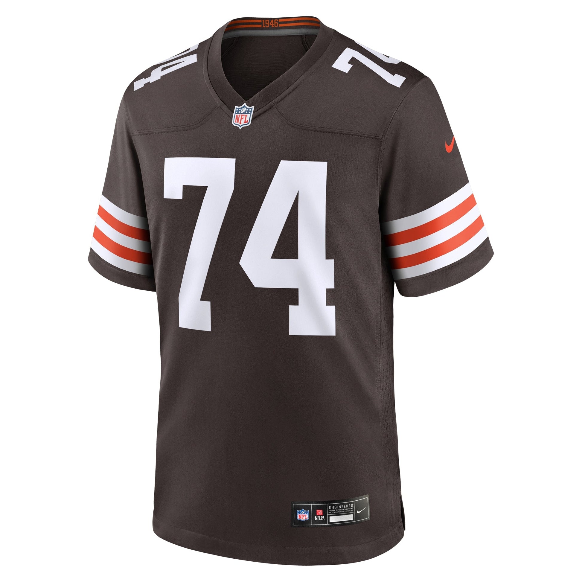 Hakeem Adeniji Cleveland Browns Nike Game Jersey - Brown football jersey product view 2