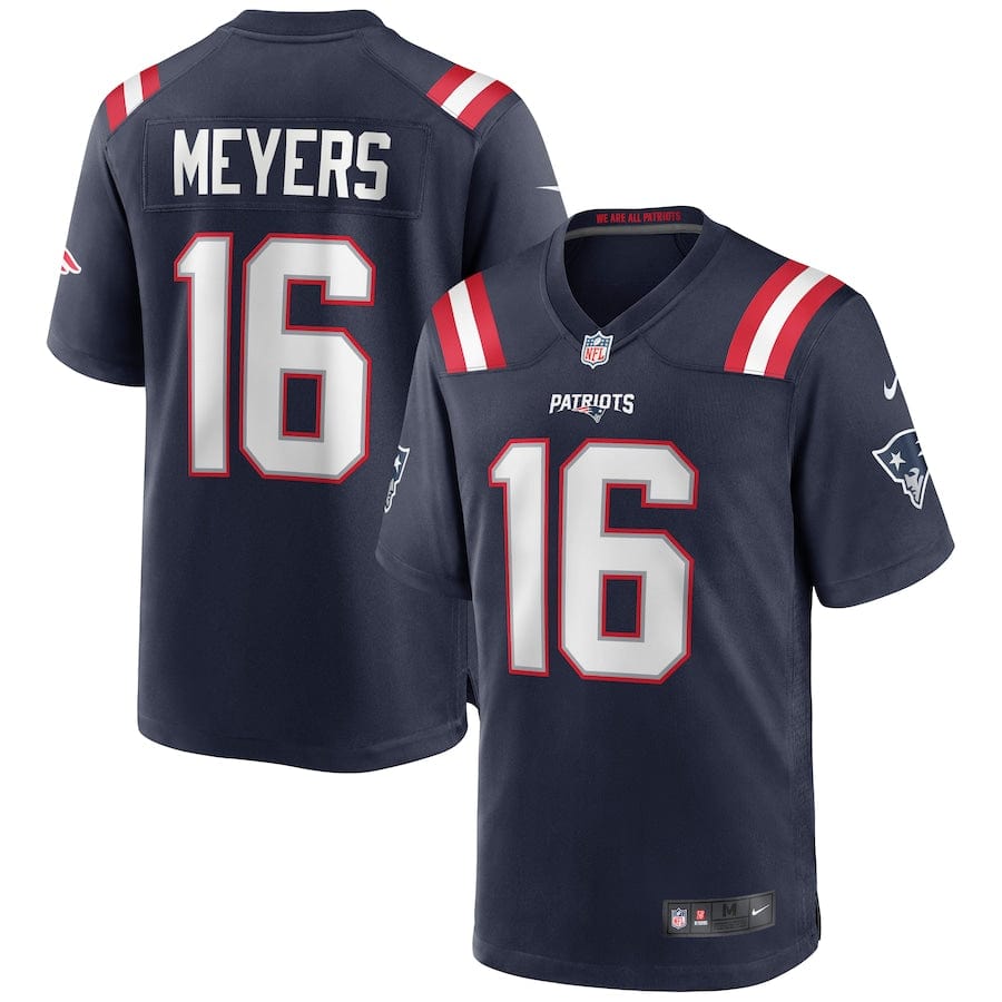 Jakobi Meyers New England Patriots Jersey football jersey product view 1