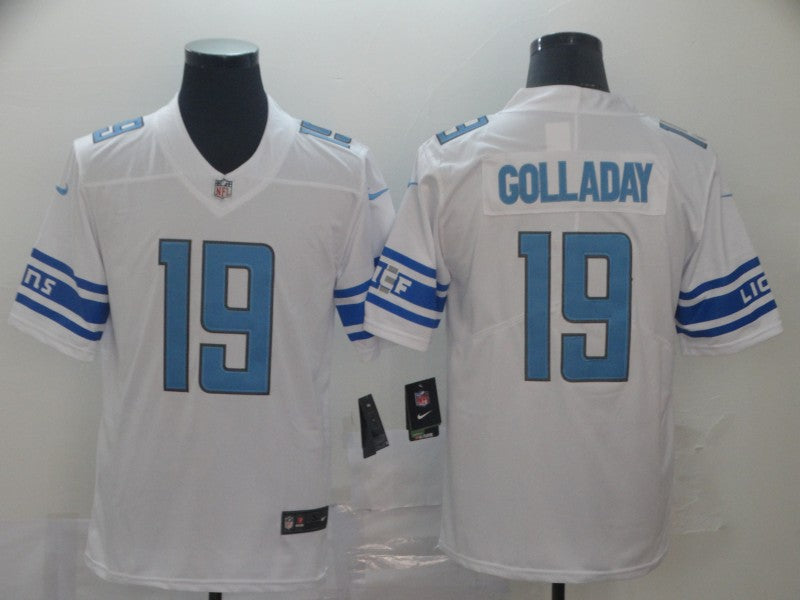 Men's Detroit Lions Kenny Golladay #19 White Game Jersey1 football jersey product view 1