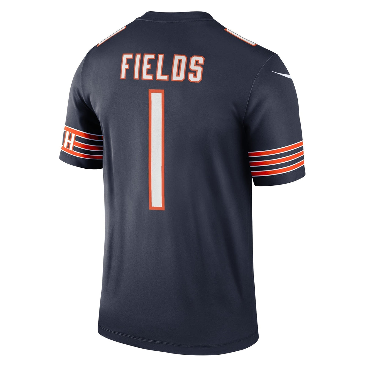 Justin Fields Chicago Bears Nike Legend Jersey - Navy football jersey product view 3
