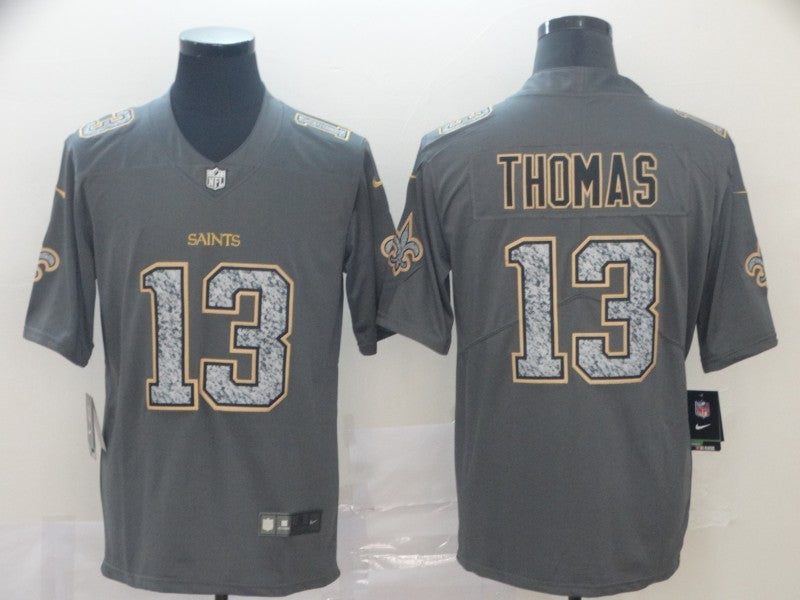 Men's New Orleans Saints Michael Thomas #13 Gray Player Game Jersey1 football jersey product view 1