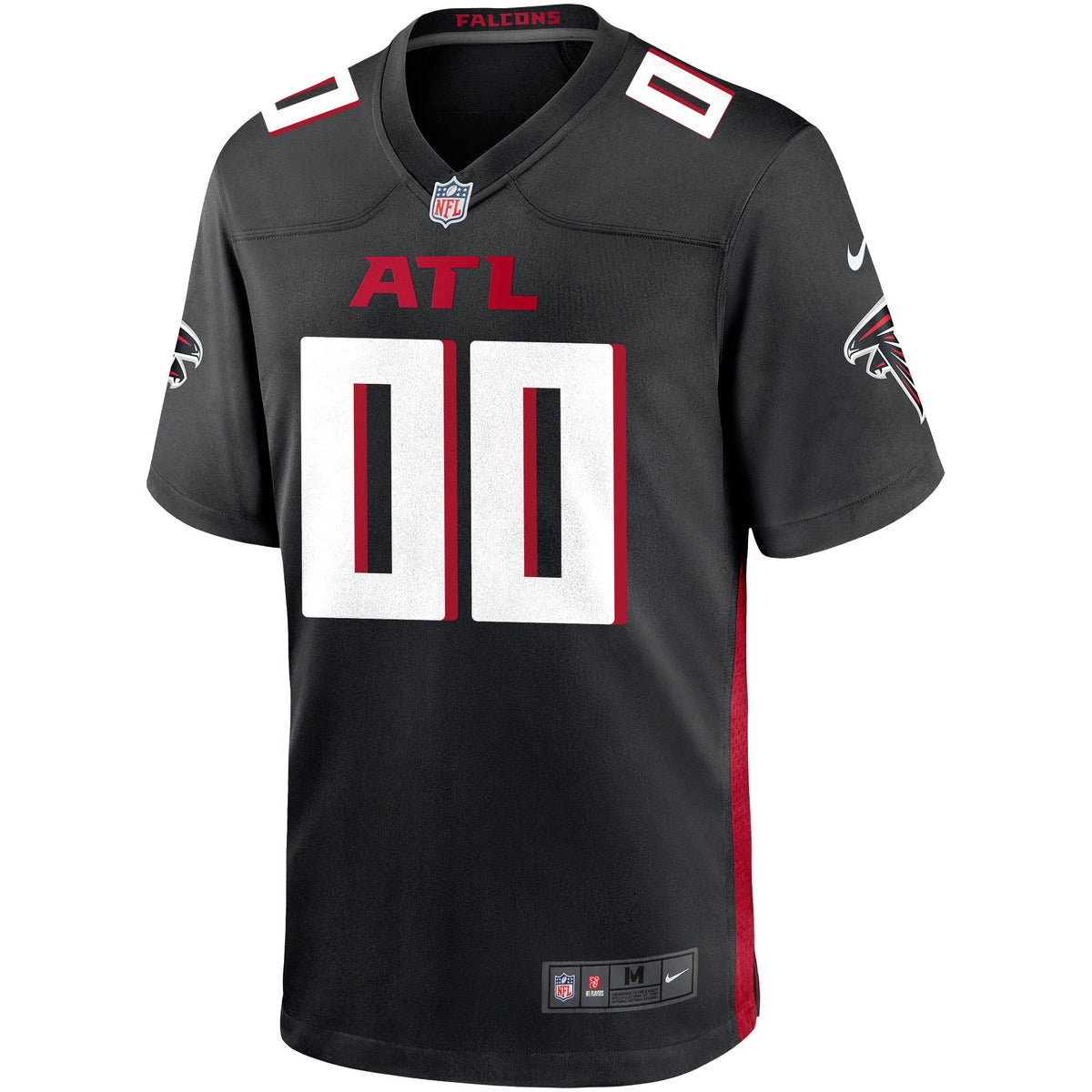 Atlanta Falcons Nike Custom Game Jersey - Black football jersey product view 2