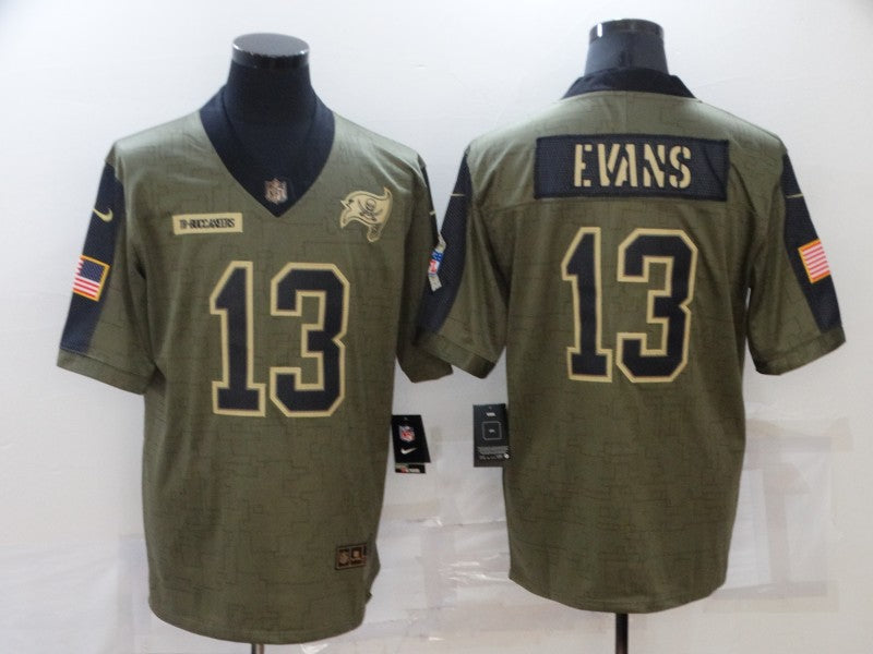 Men's Tampa Bay Buccaneers Mike Evans #13 Brown Player Game Jersey1 football jersey product view 1