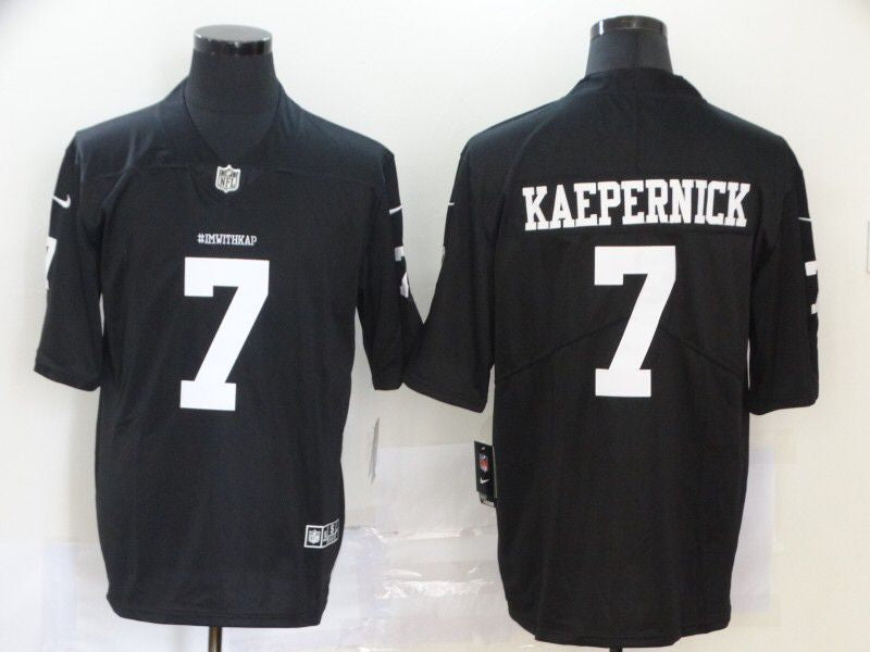 Men's San Francisco 49ers #7 Colin Kaepernick Player Jersey1 Black football jersey product view 1