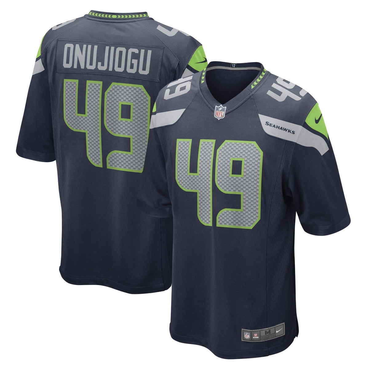 Joshua Onujiogu Seattle Seahawks Nike Game Jersey - College Navy football jersey product view 1