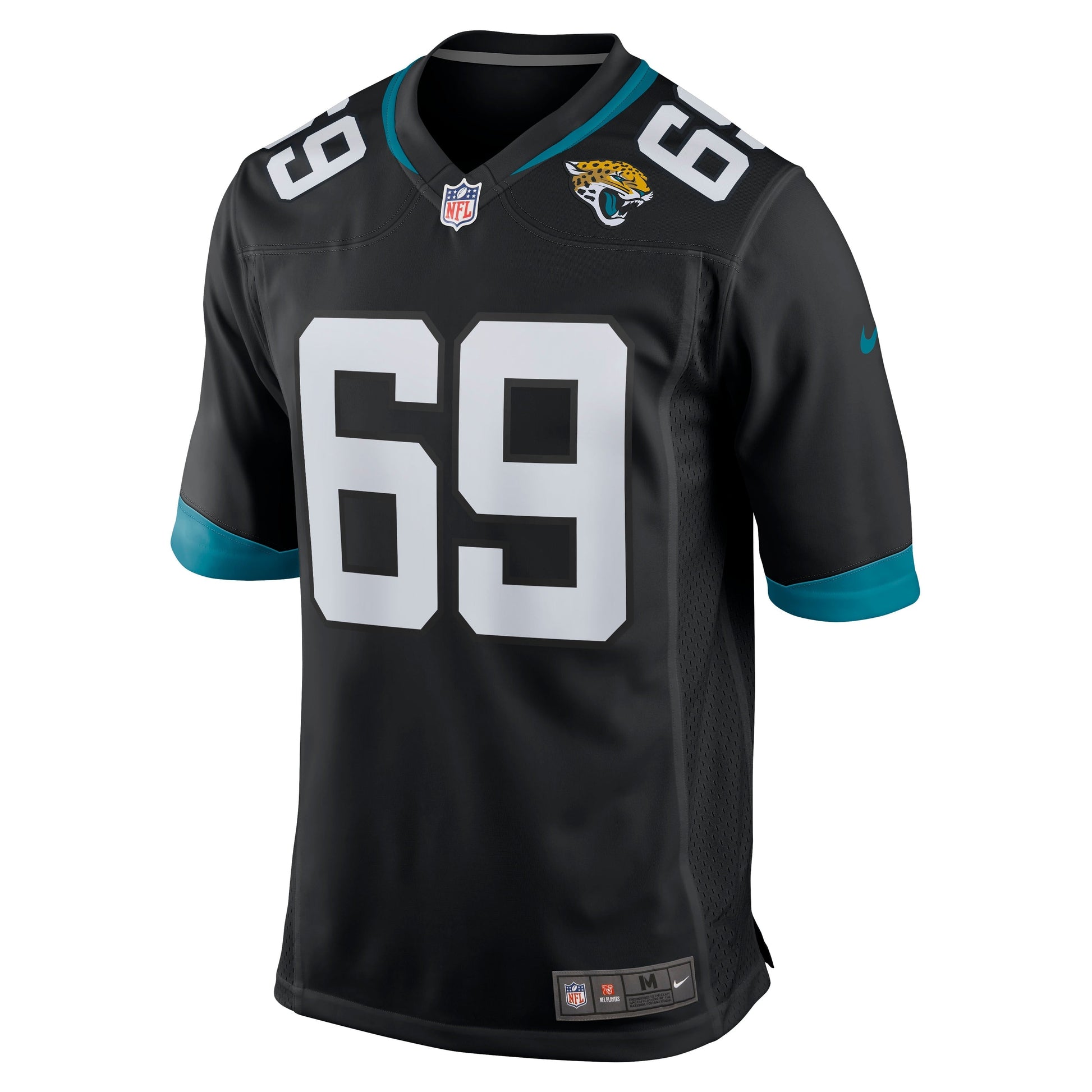 Tyler Shatley Jacksonville Jaguars Nike Game Jersey - Black football jersey product view 2