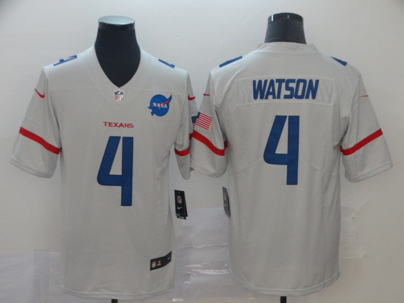 Men's Houston Texans Deshaun Watson #4 White City Edition Game Jersey1 football jersey product view 1