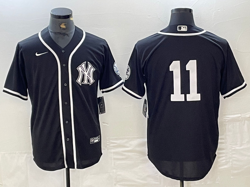 Men's New York Yankees Anthony Volpe #11 Black Limited Name Jersey1 baseball jersey product view 1