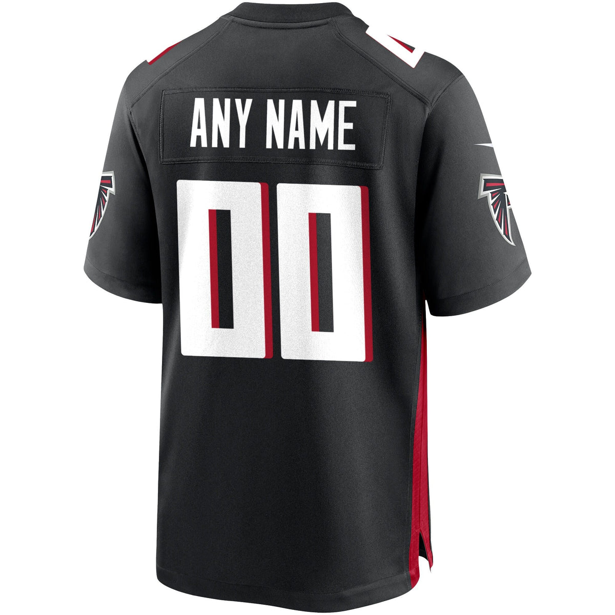 Atlanta Falcons Nike Custom Game Jersey - Black football jersey product view 3