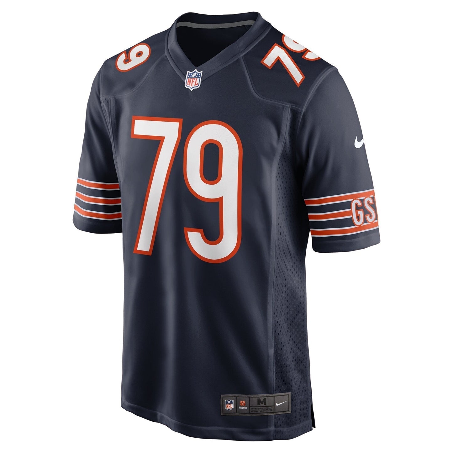 Matt Pryor Chicago Bears Nike Game Jersey - Navy football jersey product view 2