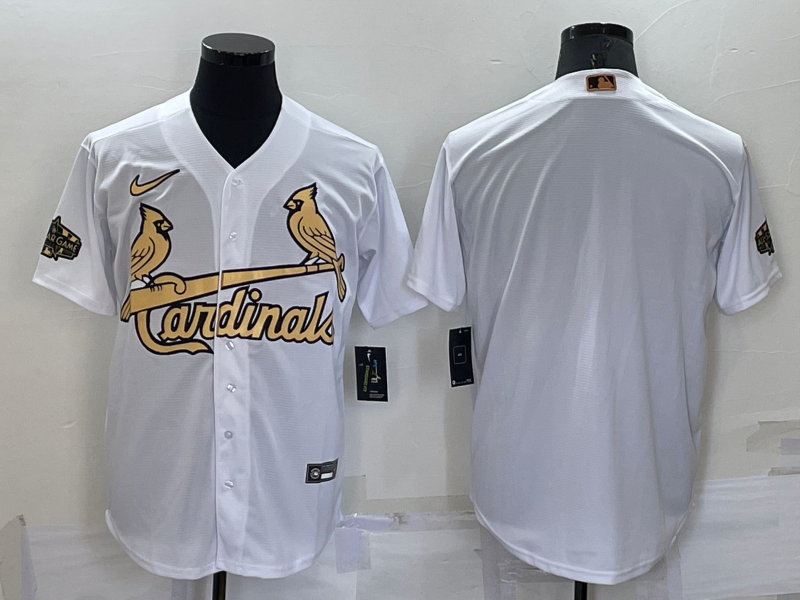 Men's St. Louis Cardinals White Replica Blank Jersey1 baseball jersey product view 1