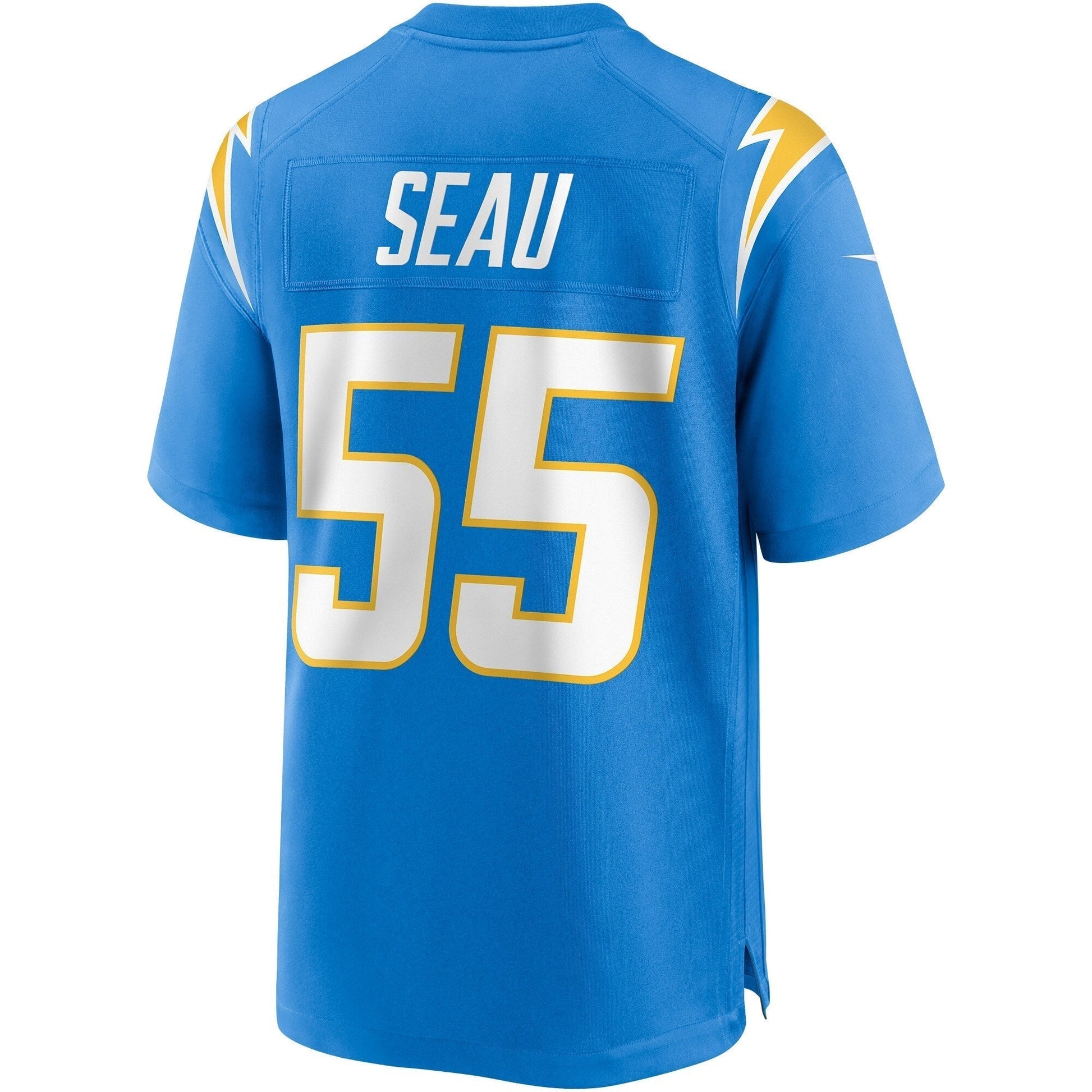 Junior Seau Los Angeles Chargers Nike Game Retired Jersey - Powder Blue football jersey product view 3