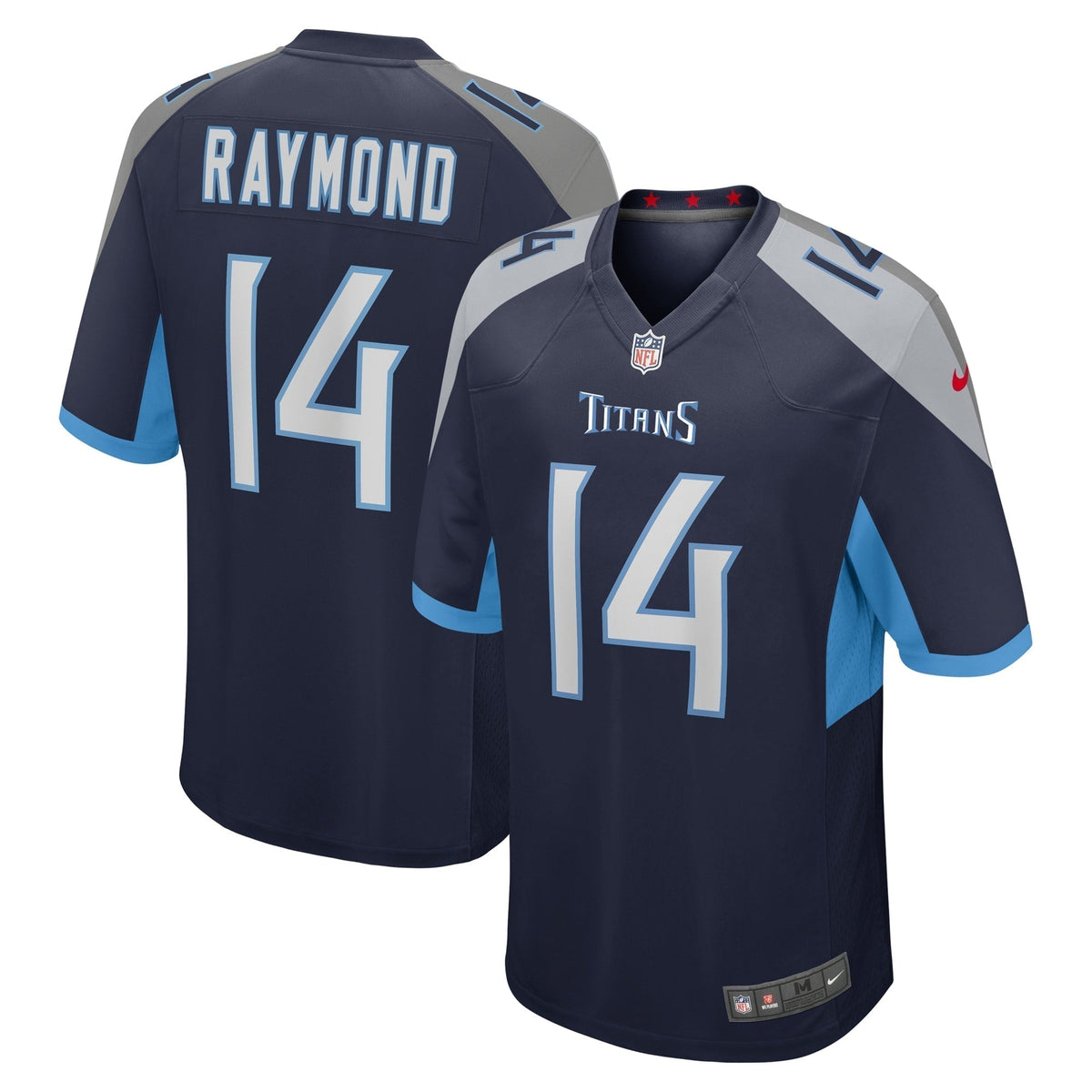 Kalif Raymond Tennessee Titans Nike Game Jersey - Navy football jersey product view 1