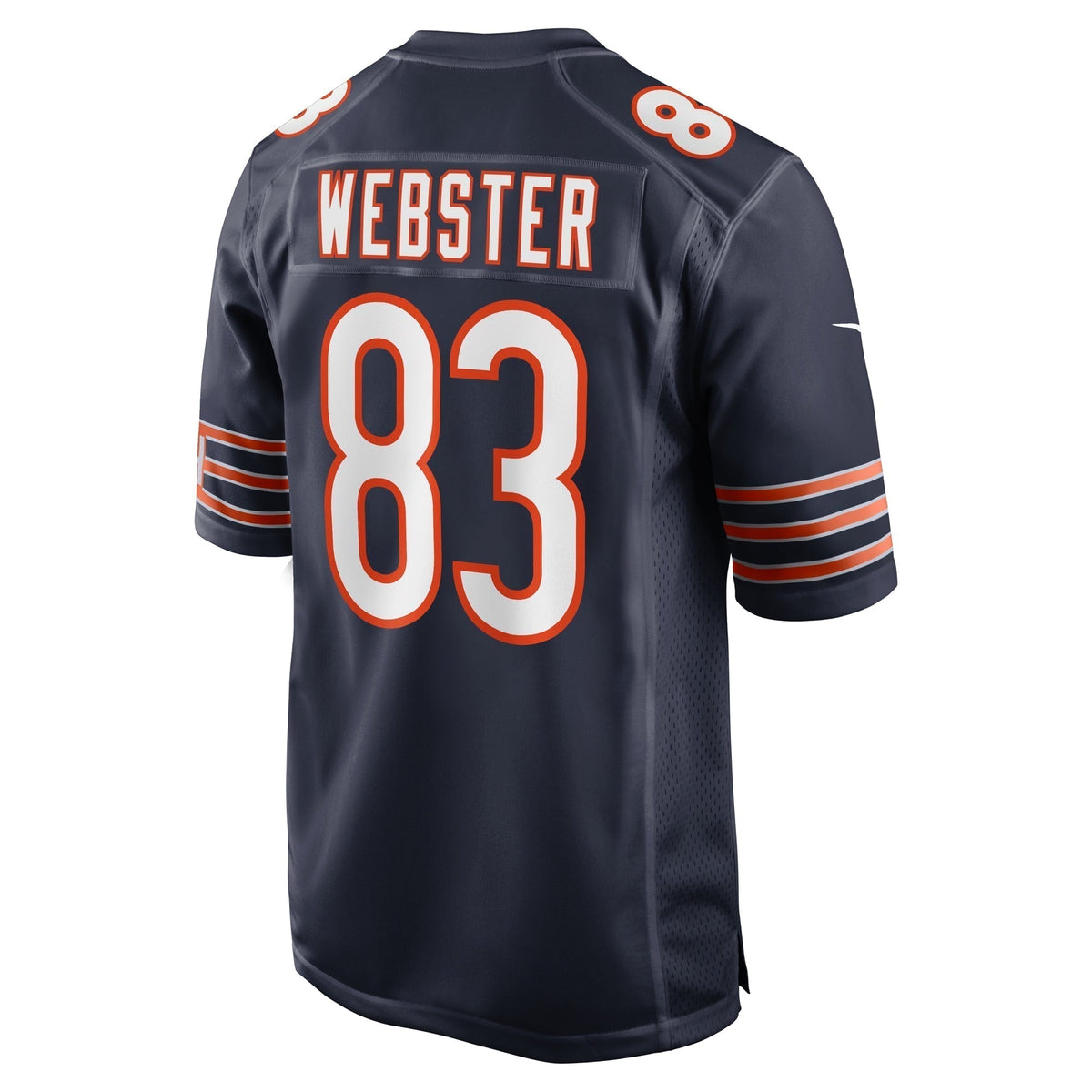 Nsimba Webster Chicago Bears Nike Team Game Jersey - Navy football jersey product view 3