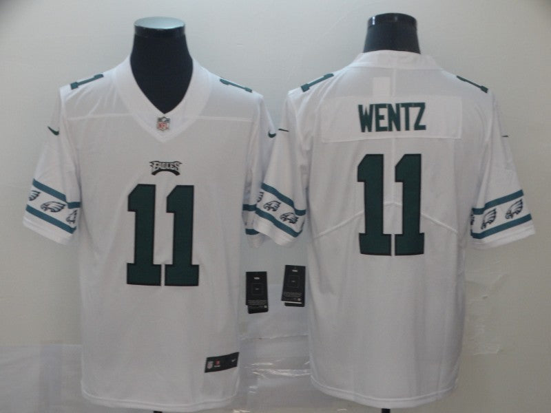 Men's Philadelphia Eagles Carson Wentz #11 White Player Game Jersey1 football jersey product view 1