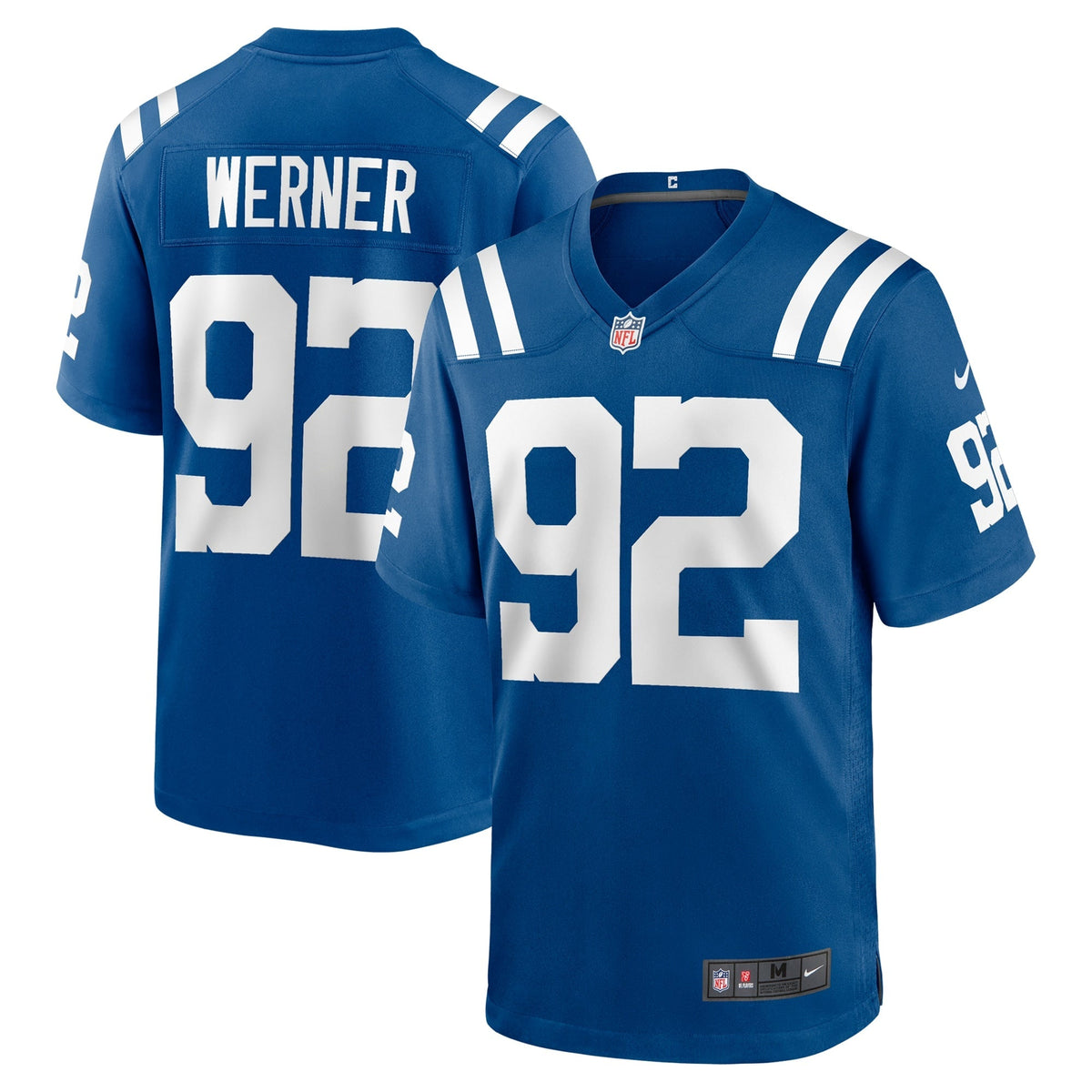 Bjoern Werner Indianapolis Colts Nike Retired Game Jersey - Royal football jersey product view 1
