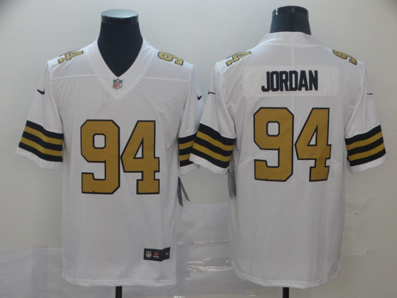 Men's New Orleans Saints Cameron Jordan #94 White Player Game Jersey1 basketball jersey product view 1