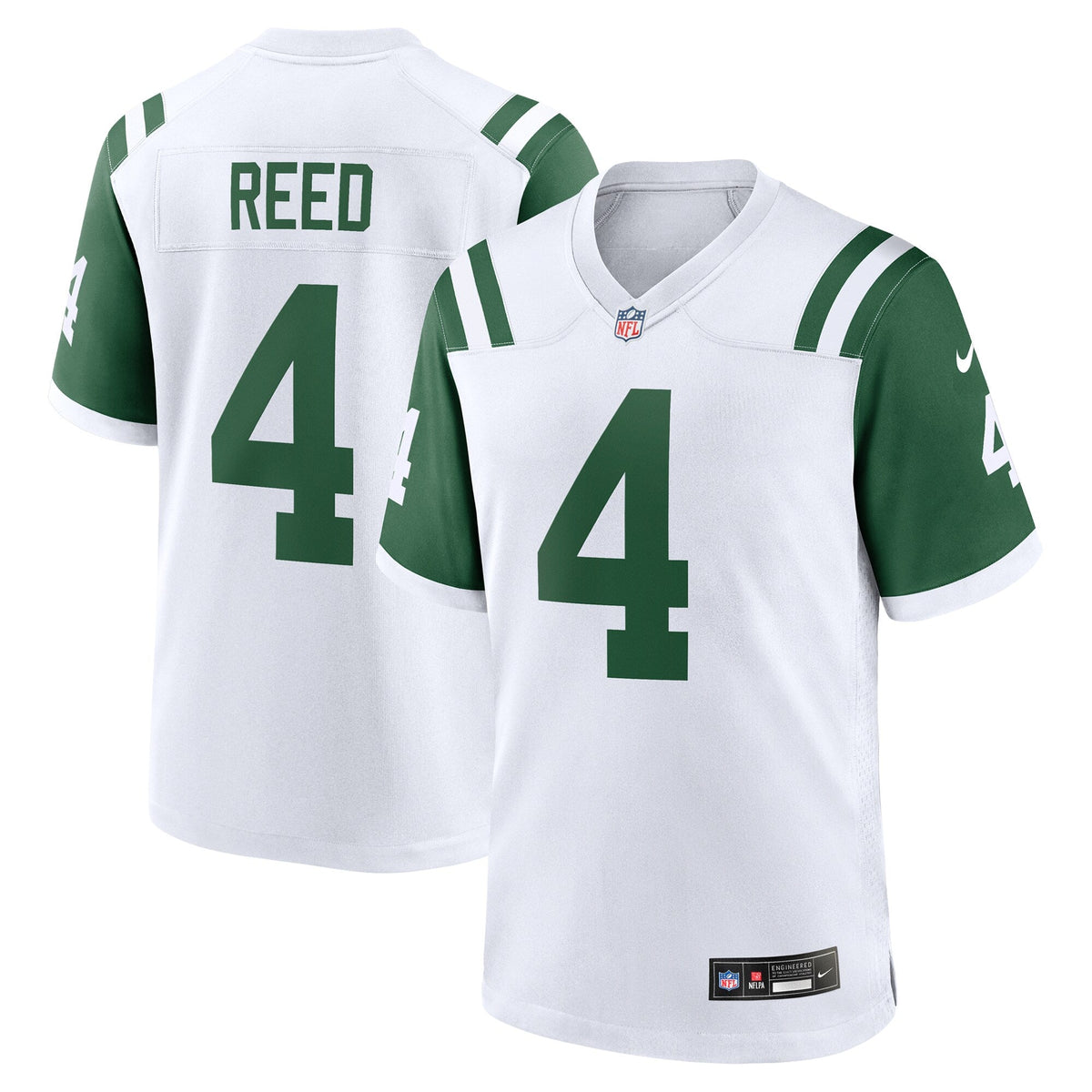 D.J. Reed New York Jets Nike Classic Alternate Game Jersey - White football jersey product view 1