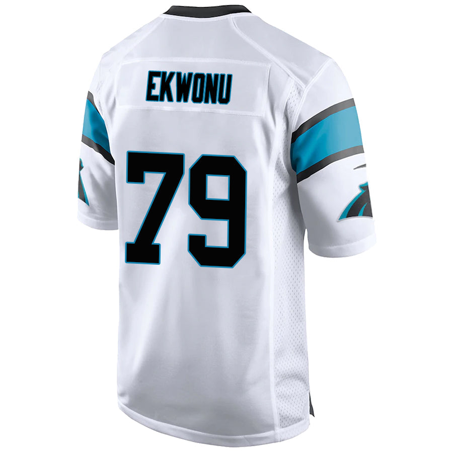 C.Panthers #79 Ikem Ekwonu White Stitched Player Game Football Jerseys football jersey product view 1