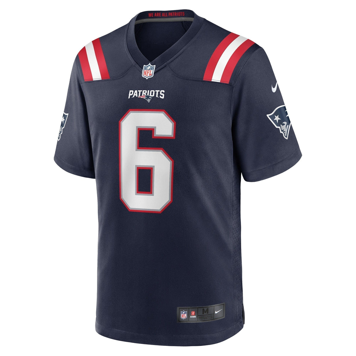 Javon Baker New England Patriots Nike Team Game Jersey - Navy football jersey product view 2