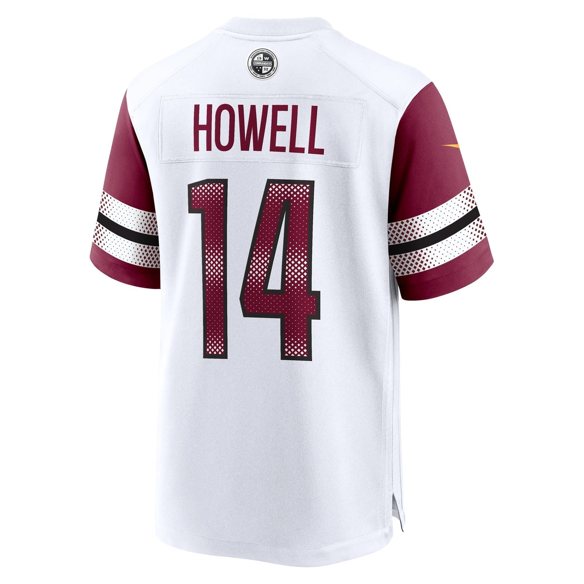 Sam Howell Washington Commanders Nike Team Game Jersey - White football jersey product view 3