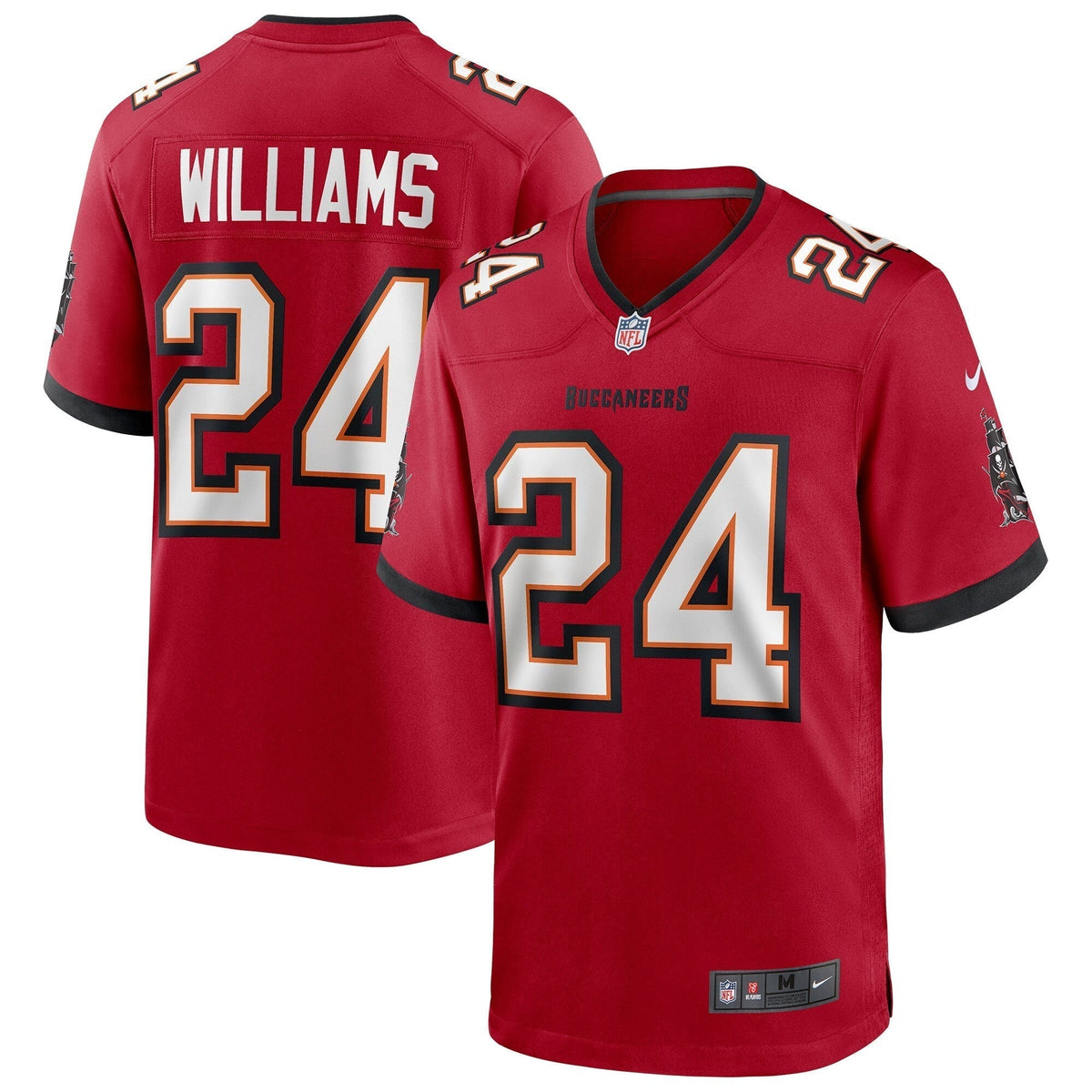 Cadillac Williams Tampa Bay Buccaneers Nike Game Retired Jersey - Red football jersey product view 1