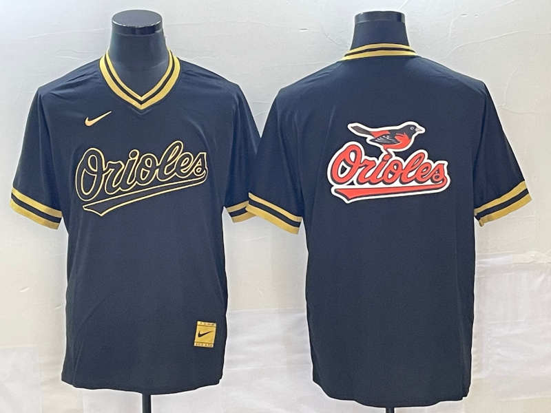 Men's Baltimore Orioles Black Replica Team Jersey1 baseball jersey product view 1
