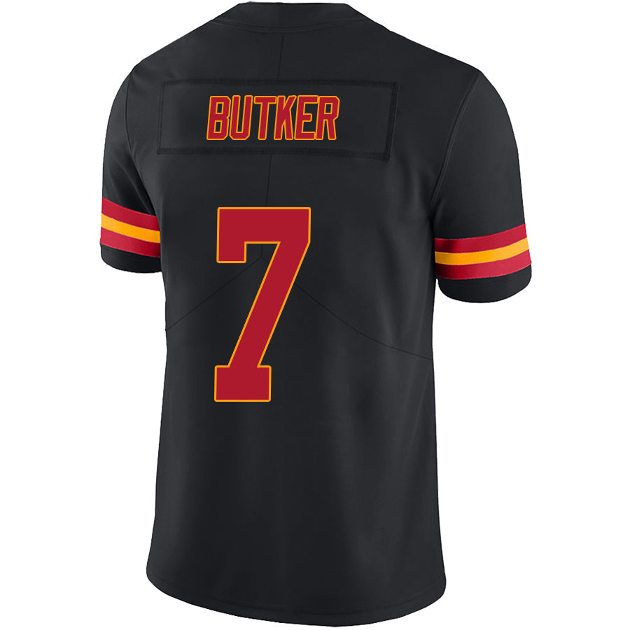 KC.Chiefs #7 Harrison Butker Player Black Vapor Limited Game Football Jerseys football jersey product view 1