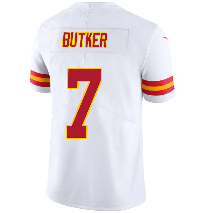 KC.Chiefs #7 Harrison Butker Player White Vapor F.U.S.E. Limited Stitched Football Jerseys football jersey product view 1