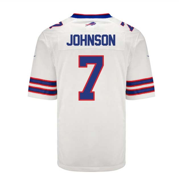 B.Bills #7 Taron Johnson Player White Game Jersey -American Stitched Football Jerseys football jersey product view 1