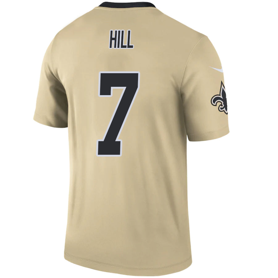 #7 Taysom Hill Player NO.Saints Gold Inverted Game Football Jerseys football jersey product view 1