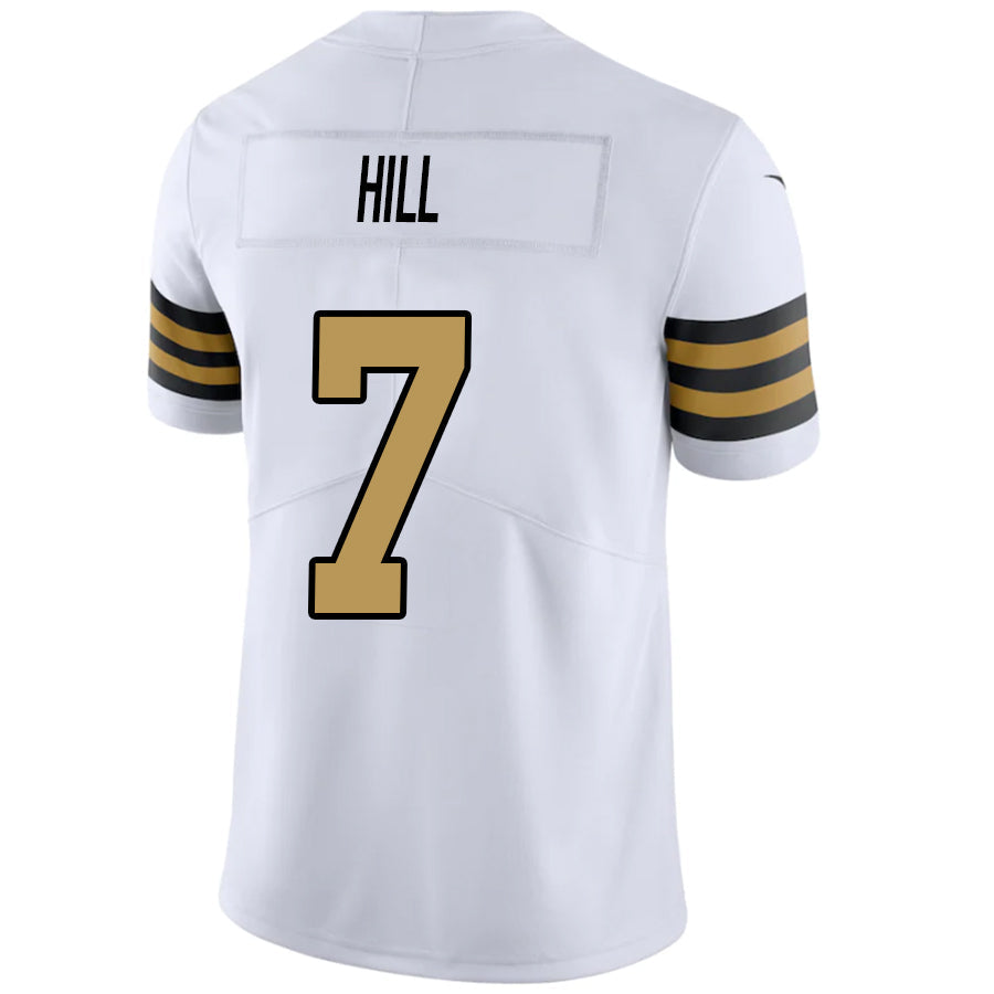 NO.Saints #7 Taysom Hill Player White Vapor F.U.S.E. Limited Football Jerseys football jersey product view 1