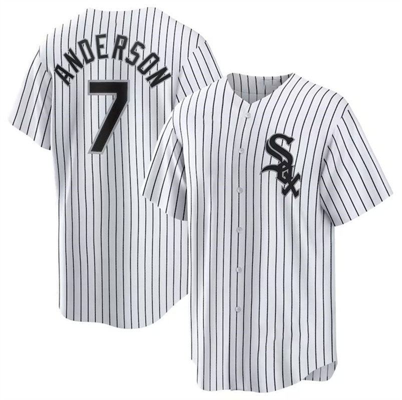 Chicago White Sox #7 Tim Anderson White City Connect Replica Player Jersey Baseball Jerseys baseball jersey product view 1