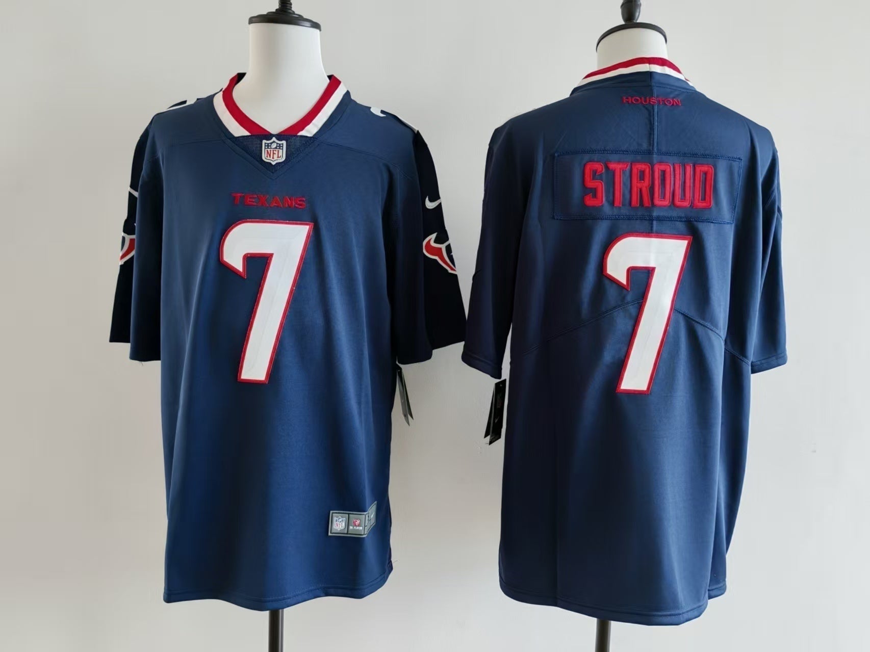 Men's Houston Texans C.J. Stroud Jersey-Blue football jersey product view 1