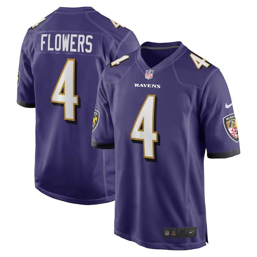 Zay Flowers Baltimore Ravens Jersey football jersey product view 1