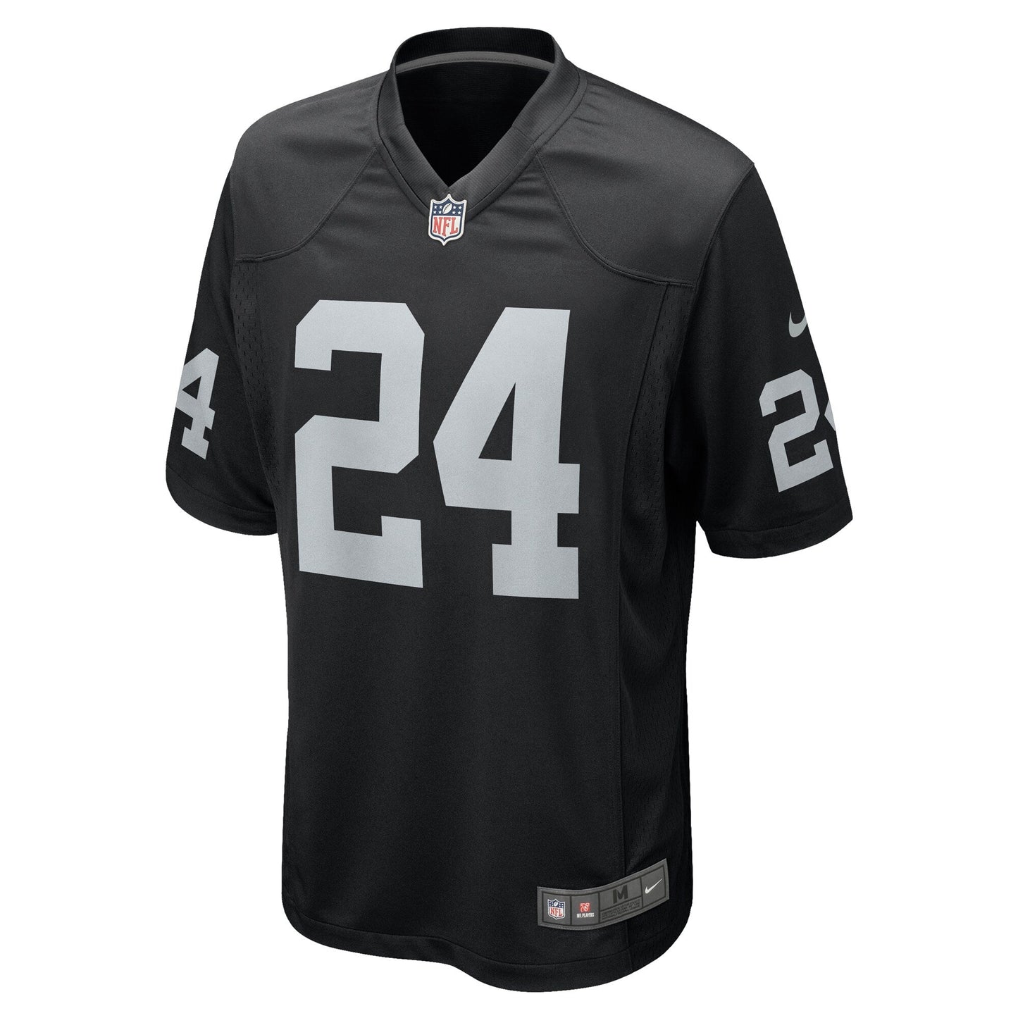 Marcus Peters Las Vegas Raiders Nike Team Game Jersey - Black football jersey product view 2