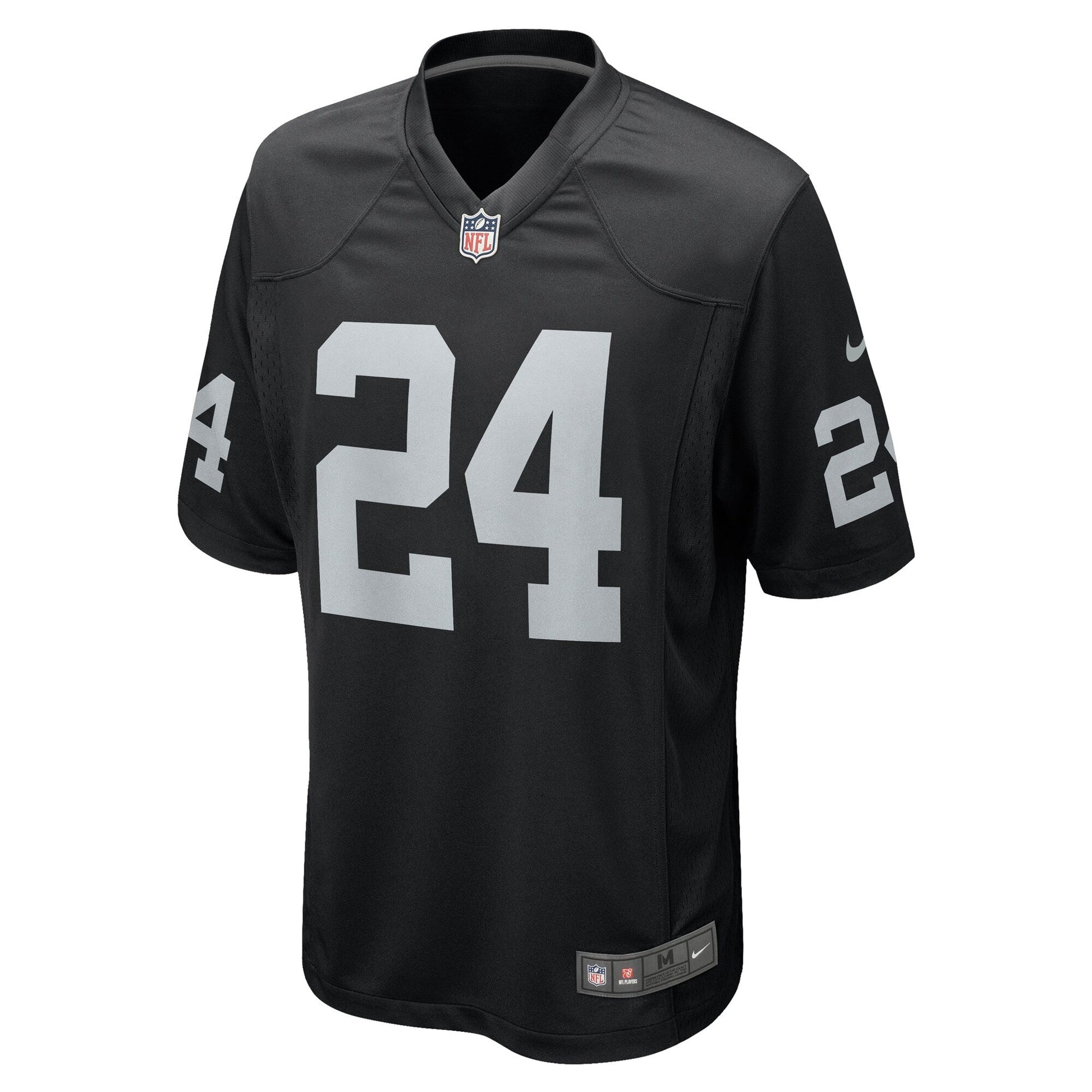 Marcus Peters Las Vegas Raiders Nike Team Game Jersey - Black football jersey product view 2