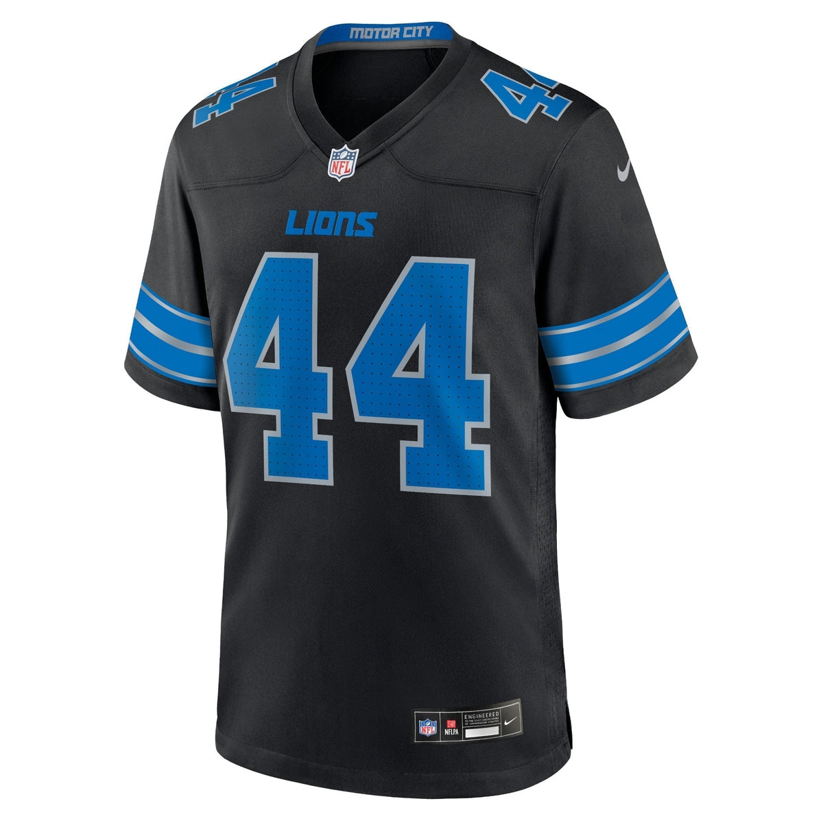 Malcolm Rodriguez Detroit Lions Nike 2nd Alternate Game Jersey - Black football jersey product view 2