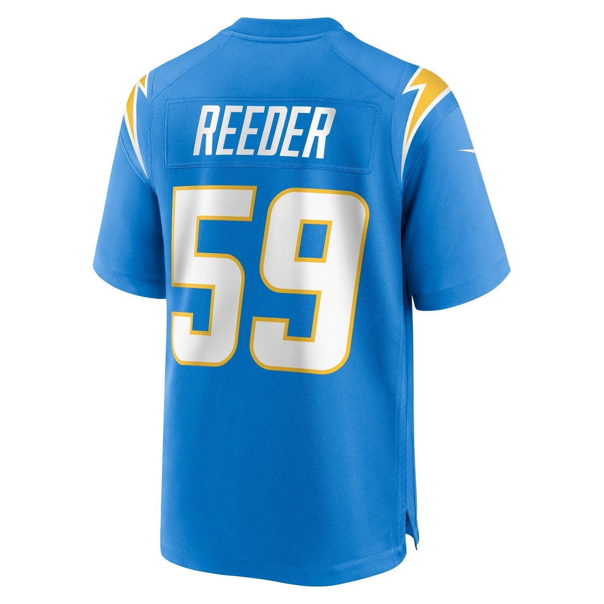 Troy Reeder Los Angeles Chargers Nike Team Game Jersey - Powder Blue football jersey product view 3