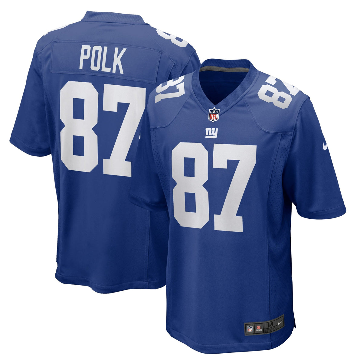 Makai Polk New York Giants Nike Home Game Jersey - Royal football jersey product view 1