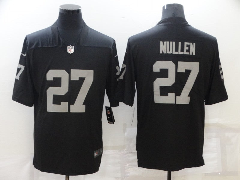 Men's Las Vegas Raiders Trayvon Mullen #27 Black Game Jersey1 football jersey product view 1