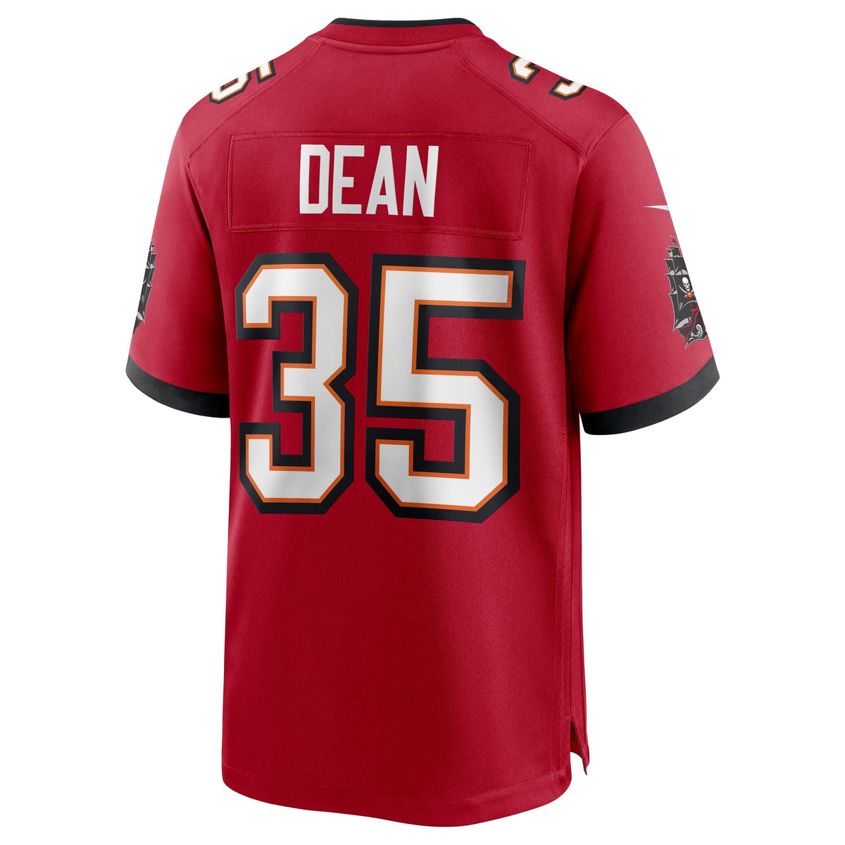 Jamel Dean Tampa Bay Buccaneers Nike Game Jersey - Red football jersey product view 3