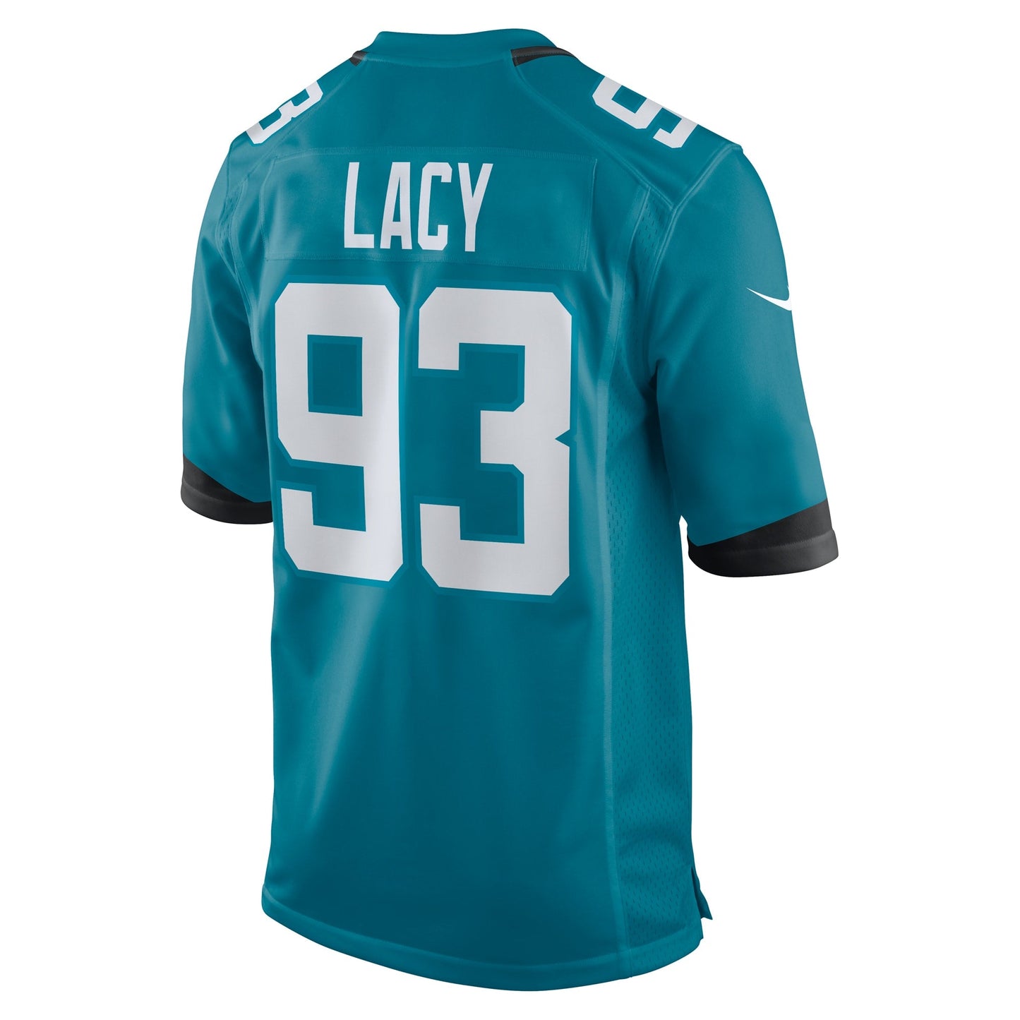 Tyler Lacy Jacksonville Jaguars Nike Team Game Jersey - Teal football jersey product view 3