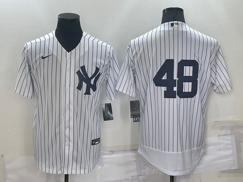 Men's New York Yankees Anthony Rizzo #48 White Replica Player Name Jersey1 baseball jersey product view 1