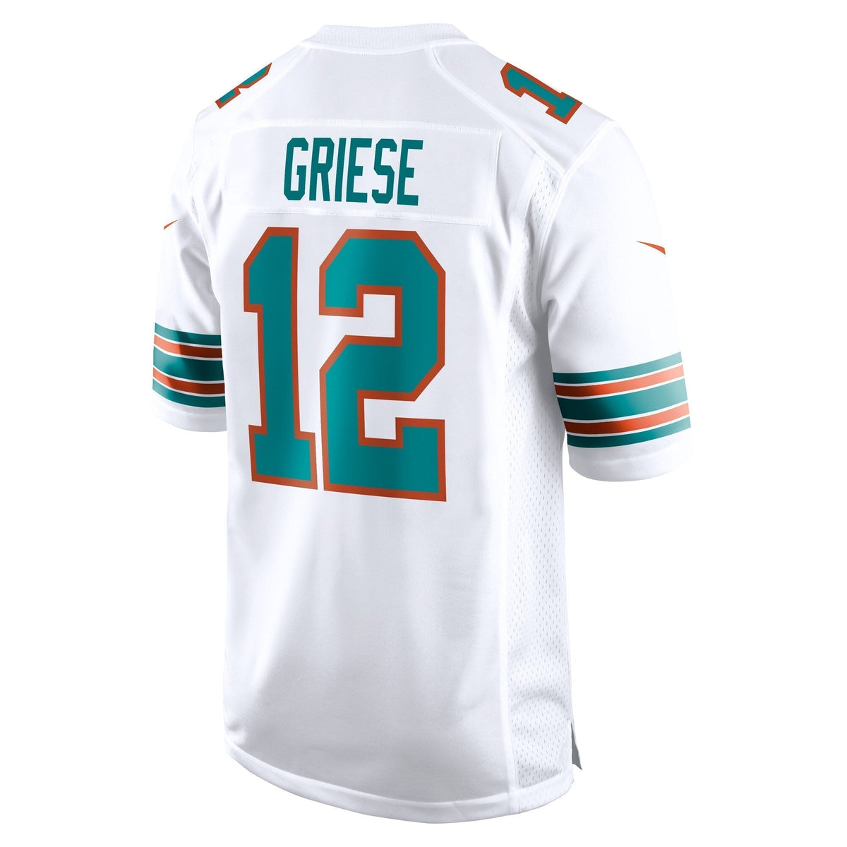 Bob Griese Miami Dolphins Nike Retired Jersey - White football jersey product view 3