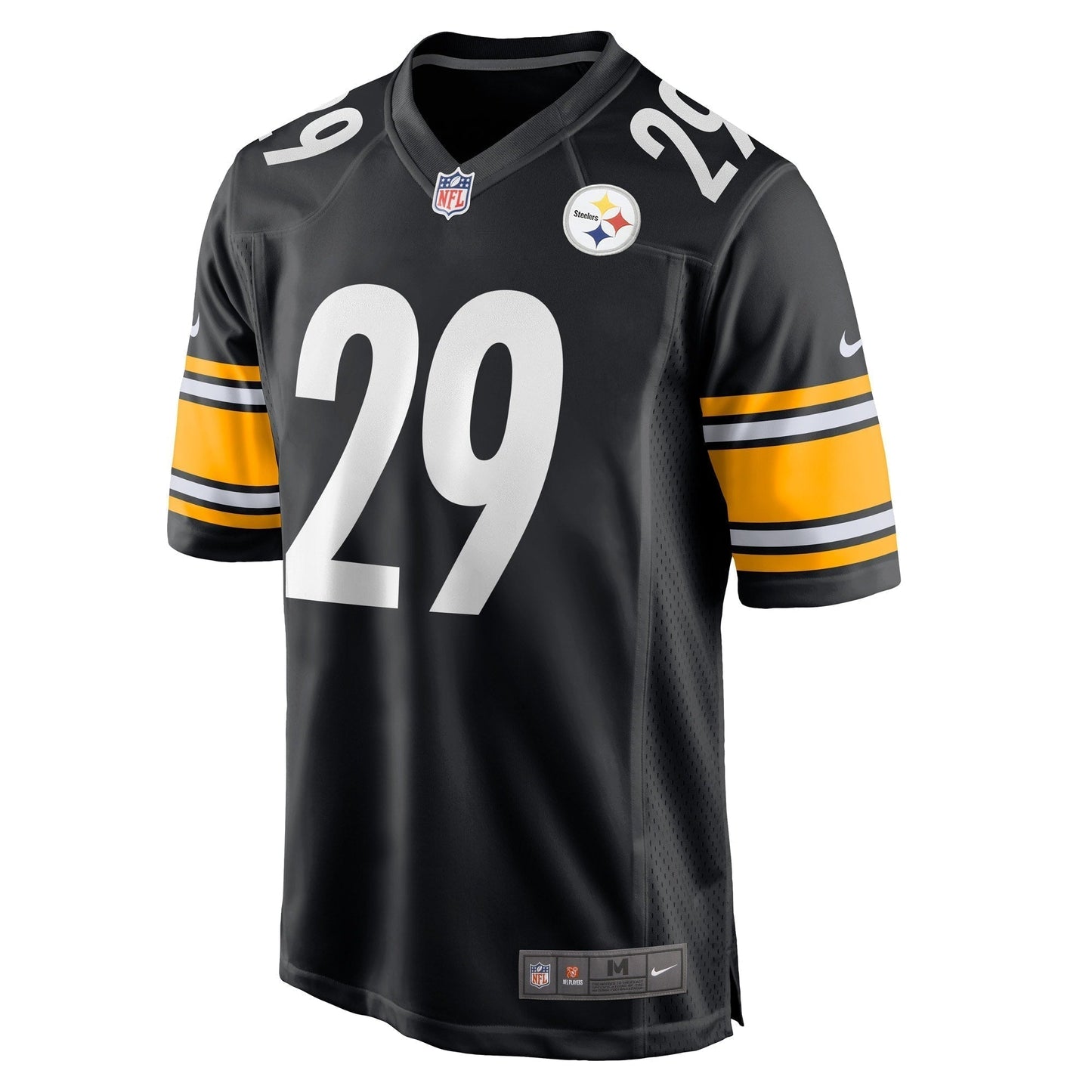 Levi Wallace Pittsburgh Steelers Nike Game Jersey - Black football jersey product view 2