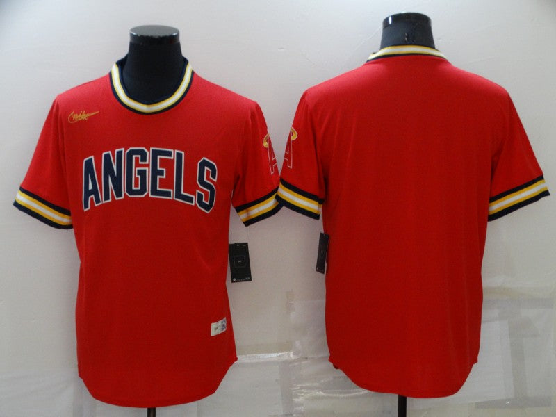 Men's Los Angeles Angels Red Replica Team Blank Jersey baseball jersey product view 1